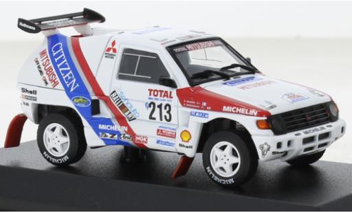 Miniature Mitsubishi Pajero 1/43 Norev blanche No.213 Rallye Paris Dakar 1992 Mitsubishi Pajero 1/43 Norev blanche No.213 Rallye Paris Dakar 1992 miniature