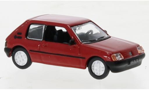 Diecast model cars Peugeot 205 GTI 1/18 Solido 1.9 Rouge Vallelunga GTI red  accidentee 