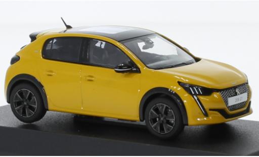 Peugeot 208 1/43 Norev GT Line metallise jaune 2022 miniature