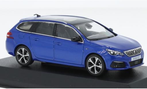 Miniature Peugeot 308 1/43 Norev SW GT metallise bleu 2020 Peugeot 308 1/43 Norev SW GT metallise bleu 2020 miniature