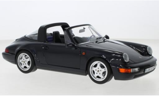 Miniature Porsche 964 1/18 Norev 911  Carrera 4 Targa metallise bleue 1991 Porsche 964 1/18 Norev 911  Carrera 4 Targa metallise bleue 1991 miniature