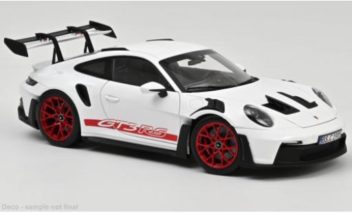 Miniature Porsche 992 GT3 R 1/18 Norev 911  S blanche/rouge 2020 Porsche 992 GT3 R 1/18 Norev 911  S blanche/rouge 2020 miniature