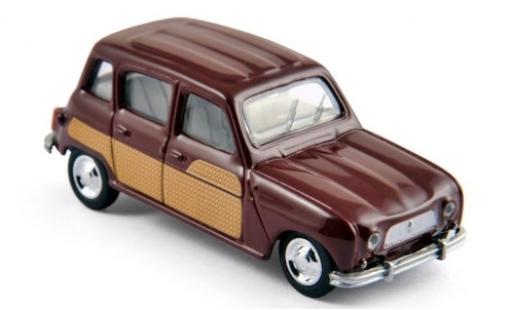 Miniature Renault 4 1/64 Norev Parisienne rouge foncé/Décorer 1967 Renault 4 1/64 Norev Parisienne rouge foncé/Décorer 1967 miniature