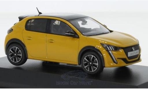 Peugeot 208 1/43 Norev GT jaune/noire 2019 miniature