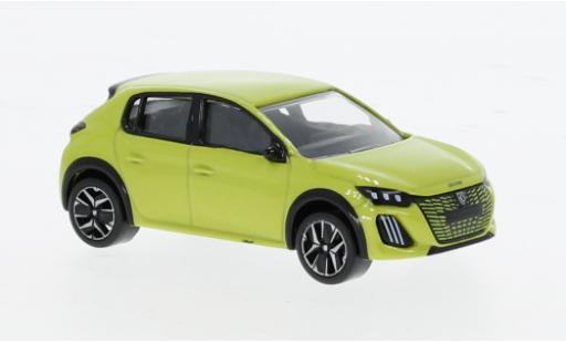 Peugeot 208 1/64 Norev metallise jaune 2024 1:64 miniature