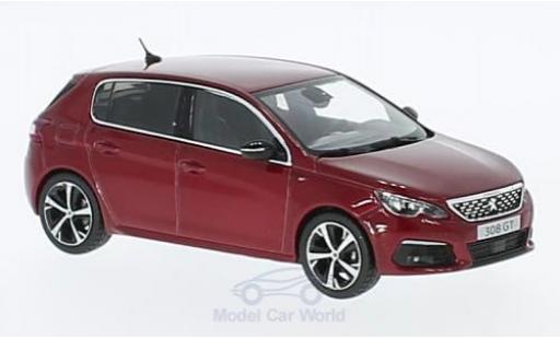 Miniature Peugeot 308 GT 1/43 Norev GT metallise rouge 2017 Peugeot 308 GT 1/43 Norev GT metallise rouge 2017 miniature