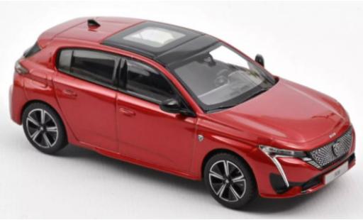 Miniature Peugeot 308 1/43 Norev GT metallise rouge 2021 Peugeot 308 1/43 Norev GT metallise rouge 2021 miniature