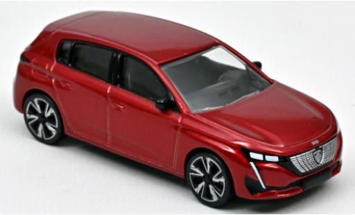 Miniature Peugeot 308 1/64 Norev metallise rouge 2021 Peugeot 308 1/64 Norev metallise rouge 2021 miniature
