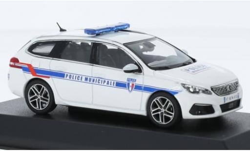 Peugeot 308 1/43 Norev SW Police Municipale (F) 2018 1:43 miniature