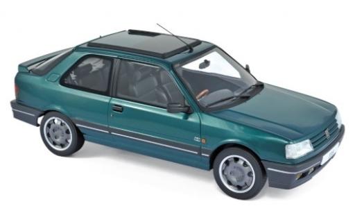 Peugeot 309 1/18 Norev GTI metallise verte 1991 miniature