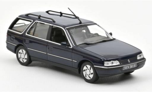 Miniature Peugeot 405 1/43 Norev Break bleue 1991 Peugeot 405 1/43 Norev Break bleue 1991 miniature