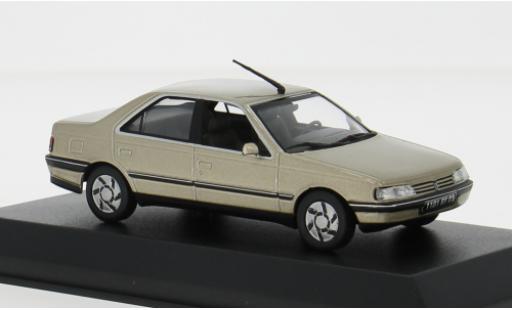 Peugeot 405 1/43 Norev SRi metallise beige 1991 1:43 miniature