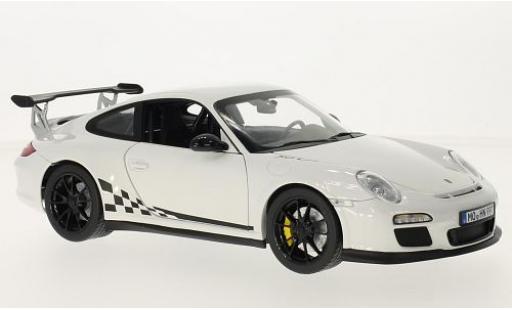 Miniature Porsche 997 GT3 RS 1/18 Norev 911 GT3 RS blanche/Dekor 2010 Porsche 997 GT3 RS 1/18 Norev 911 GT3 RS blanche/Dekor 2010 miniature