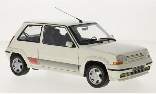 Renault 5 GT Turbo 1/18 Norev Supercinq GT Turbo Phase II blanche 1989 1:18 miniature