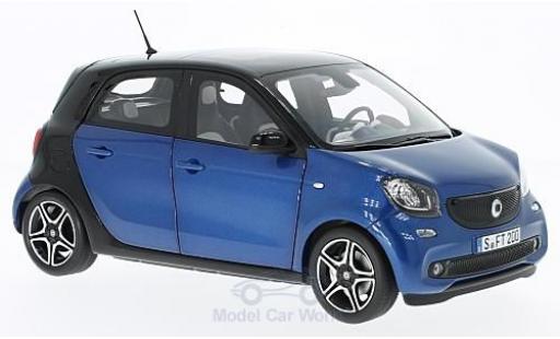 Miniature Smart ForFour 1/18 Norev forfour metallise bleue/noire 2015 Smart ForFour 1/18 Norev forfour metallise bleue/noire 2015 miniature