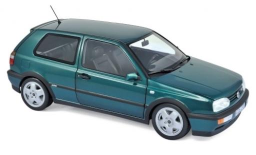 Miniature Volkswagen Golf 1/18 Norev III VR6 metallise verte 1996 Volkswagen Golf 1/18 Norev III VR6 metallise verte 1996 miniature