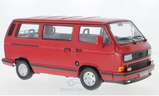 Miniature Volkswagen T3 A 1/18 Norev Multivan Redstar rouge 1992 Volkswagen T3 A 1/18 Norev Multivan Redstar rouge 1992 miniature