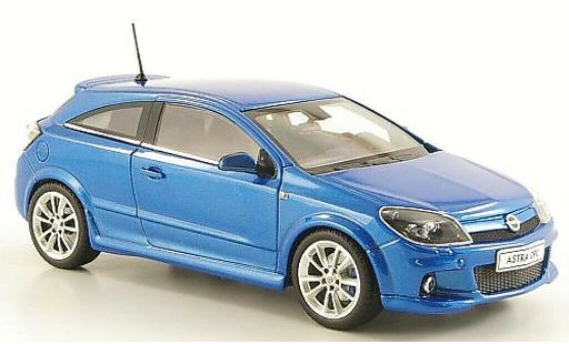 Opel Astra OPC 1/43 Minichamps H bleu 3-Turer miniature