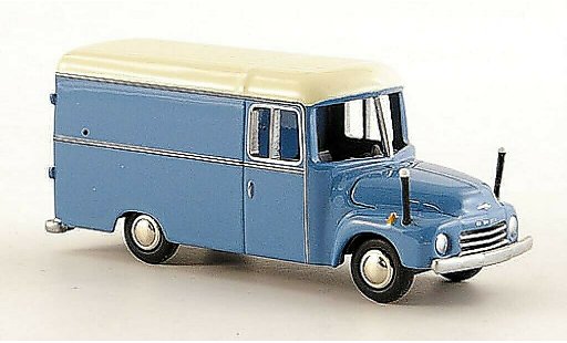 Opel Blitz Type B 1/87 Bub 1.75t fourgon bleu/blanche miniature