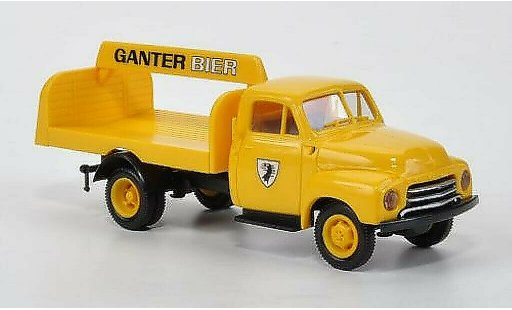 Opel Blitz Base 1/87 Brekina Getrankeplateau Ganter Bier miniature