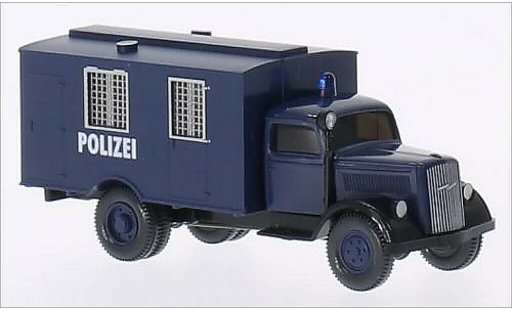 Opel Blitz Base 1/87 Wiking malle bleu miniature