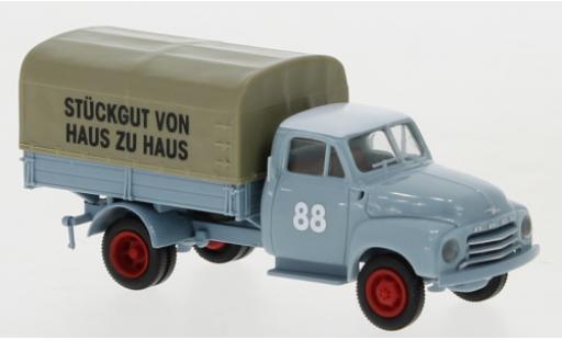 Miniature Opel Blitz 1/87 Brekina PP bleuegrisee 1:87 Opel Blitz 1/87 Brekina PP bleuegrisee 1:87 miniature