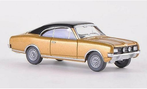 Opel Commodore A 1/87 Wiking Coupe gold/noire miniature