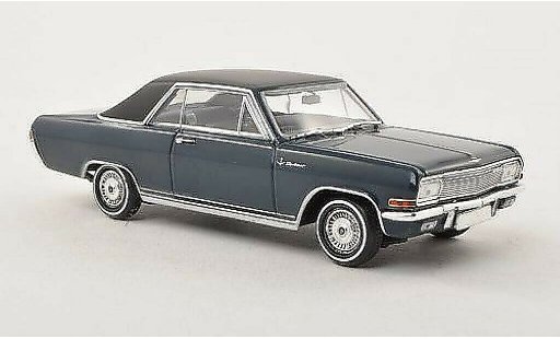 Opel Diplomat A Coupe 1/43 Minichamps A V8 bleu/mat-noire 1965 miniature