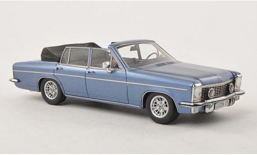 Opel Diplomat B Cabriolet Fissore 1/43 Neo B bleu 1971 miniature
