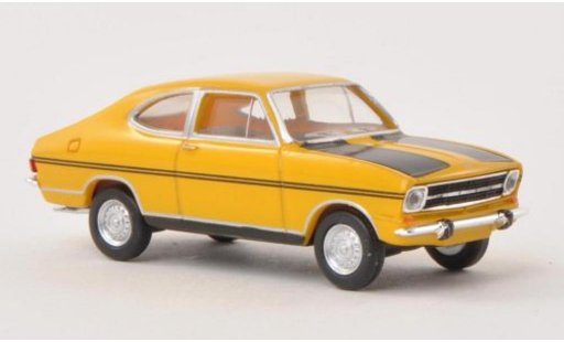 Opel Kadett B B 1/87 Herpa Coupe Rally jaune/mat-noire miniature