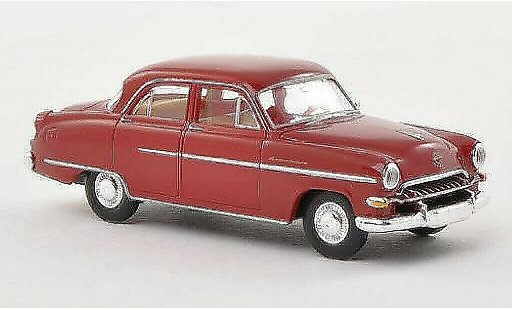Opel Kapitan 1954 1/87 Brekina rouge miniature