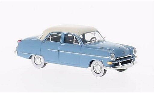 Opel Kapitan Base 1/87 Brekina bleu/blanche miniature
