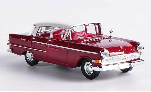 Opel Kapitan P2.6 1/87 Brekina rouge/blanche miniature