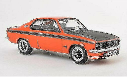 Opel Manta A 1/43 Schuco GT/E rouge/mat-noire miniature