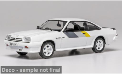 Opel Manta 1/43 IXO B GSI blanche/Dekor 1984 1:43 miniature