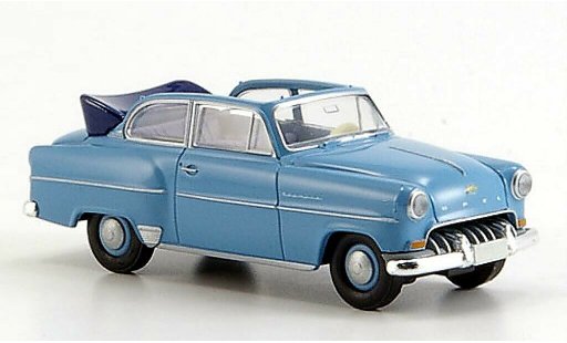 Opel Olympia Base 1/87 Brekina Cabrio bleu miniature