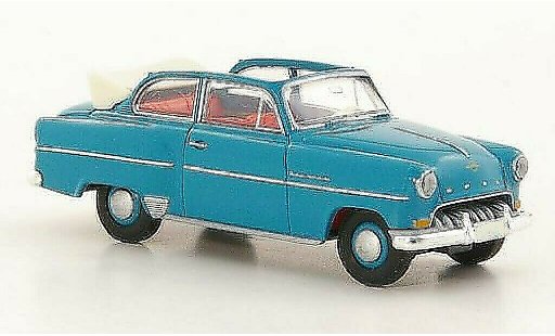 Opel Olympia Rekord 1/87 Brekina Cabrio-Berline turquoise miniature