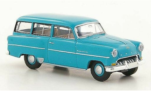 Opel Olympia Rekord 1/87 Brekina Caravan turquoise miniature
