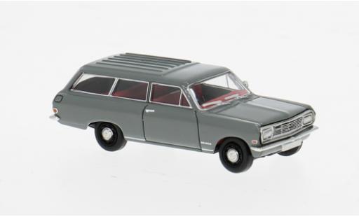 Miniature Opel Rekord B Caravan grise 1965 1/87 Brekina