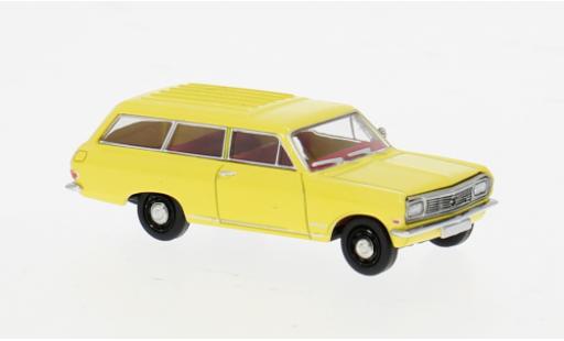 Opel Rekord 1/87 Brekina B Caravan jaune 1965 1:87 miniature