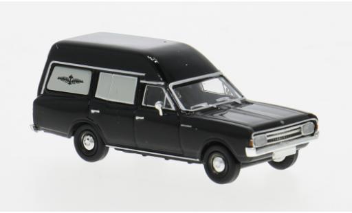 Opel Rekord 1/87 Brekina C Bestattungswagen noire 1968 1:87
