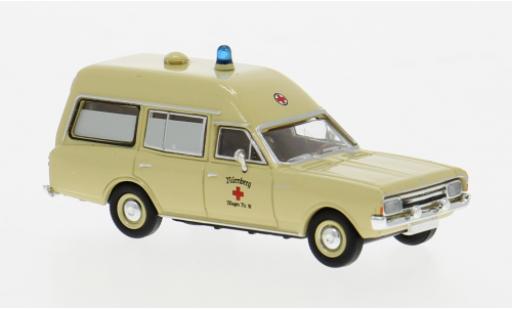 Opel Rekord 1/87 Brekina C KTW 1968 DRK N&uuml;rnberg 1:87 miniature