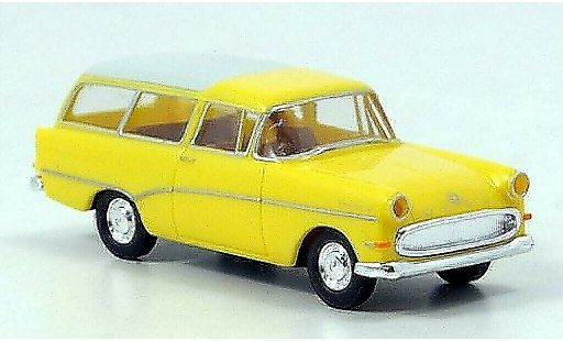 Opel Rekord P1 1/87 Brekina P 1 Caravan jaune/blanche 1957 miniature