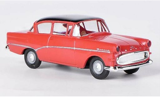Opel Rekord P1 1/87 Brekina rouge/noire miniature