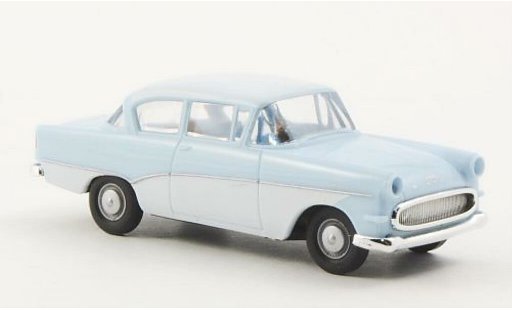Opel Rekord P1 1/87 Brekina PI bleu/blanche miniature