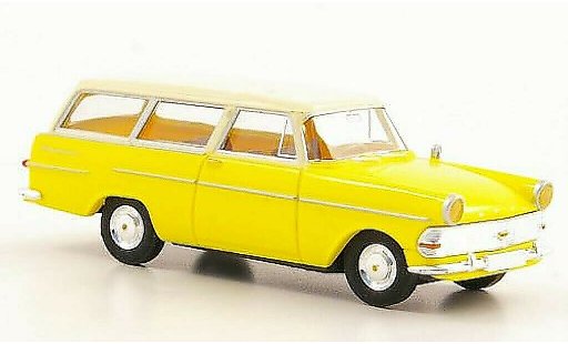 Opel Rekord P2 1/87 Brekina PII Caravan jaune/beige miniature