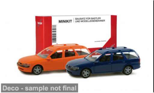 Opel Vectra 1/87 Herpa MiniKit Caravan orange/bleue 1:87 miniature