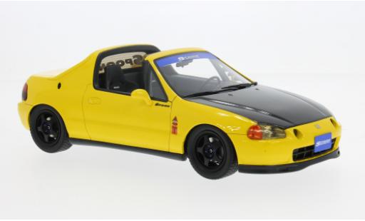 Miniature Honda Civic 1/18 Ottomobile Del Sol jaune/noire 1996 1:18 Honda Civic 1/18 Ottomobile Del Sol jaune/noire 1996 1:18 miniature