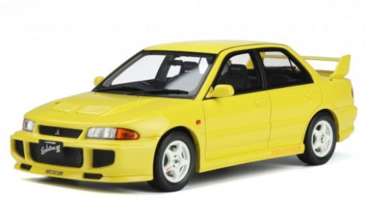 Miniature Mitsubishi Lancer 1/18 Ottomobile EVO III jaune RHD 1995 Mitsubishi Lancer 1/18 Ottomobile EVO III jaune RHD 1995 miniature