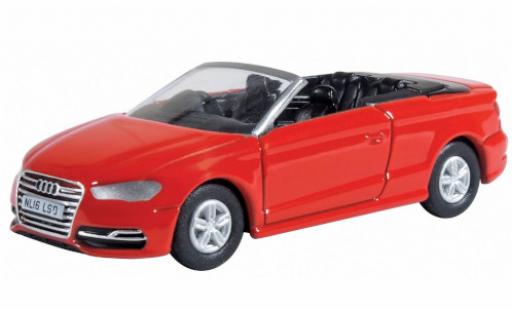 Audi S3 1/76 Oxford Cabriolet rouge RHD miniature